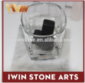 white marble coaster