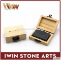 wooden box whiskey stone