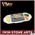 hot cooking steak stone