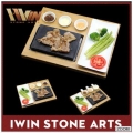  hot rocks ceramic plate