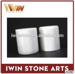 Natural Stone Candle Jars